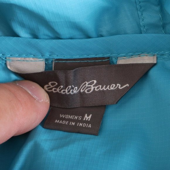 Eddie Bauer Sleeveless Blue Zip Up Wind Breaker Jacket Coat Women's M - Picture 6 of 7